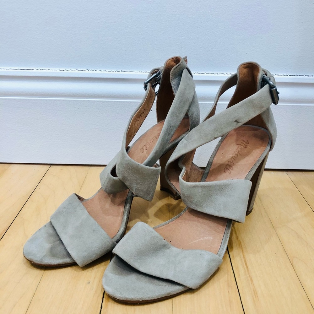 Madewell grey heels